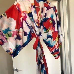 Natori robe with tie waist